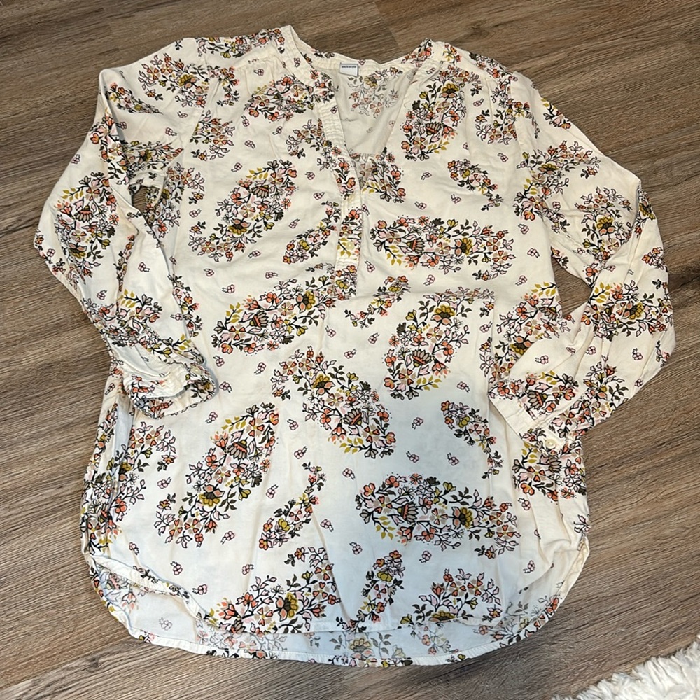 Floral Print Old Navy Tunic Top